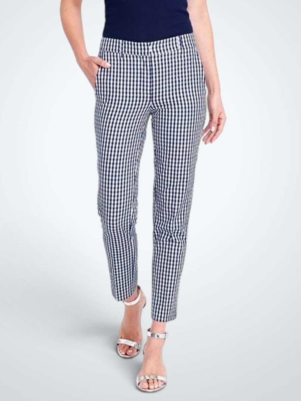 NWOT J. Crew Martie pant in bi-stretch gingham